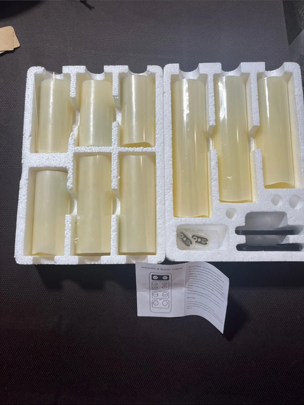 9 - 2” Battery operated Candles with 2 Remotes NIB
